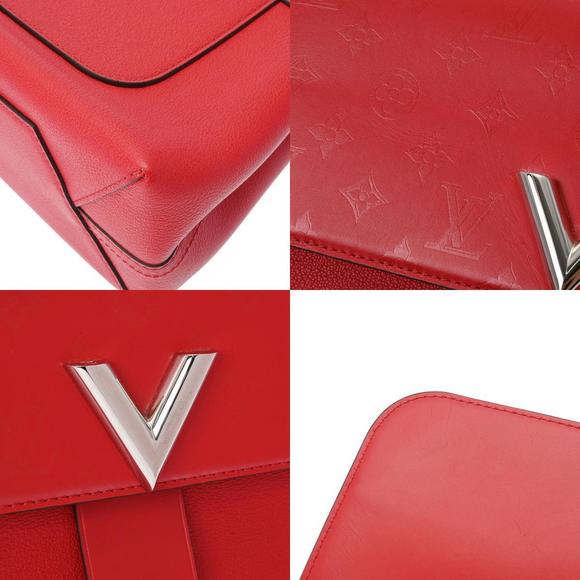 Louis Vuitton Very One Leather Handbag Red - Picture 9 of 12